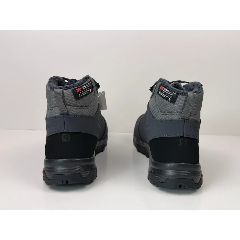 Salomon Yalta TS CSWP Insulated Boots Men's Sz 9.5 Quiet Shade/India Ink/Black
